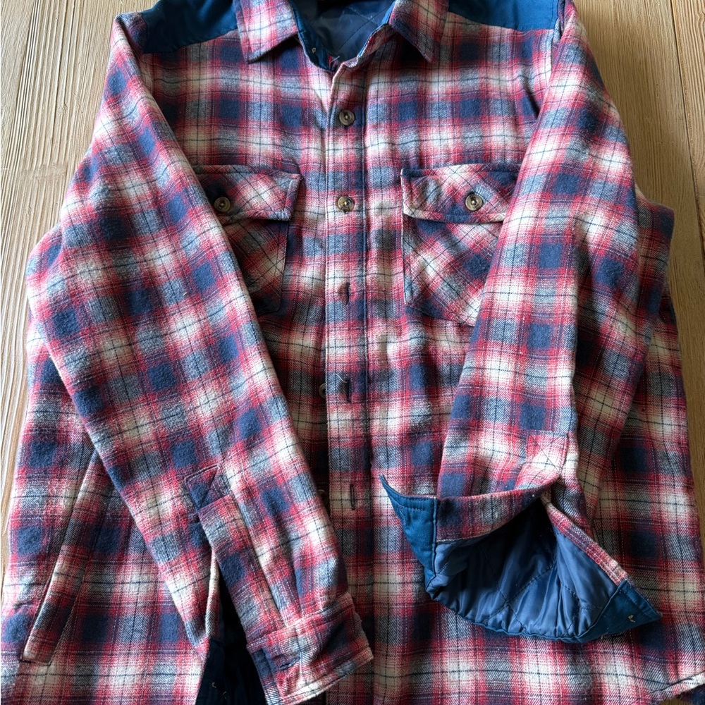 Women’s Red and Blue Plaid Jacket